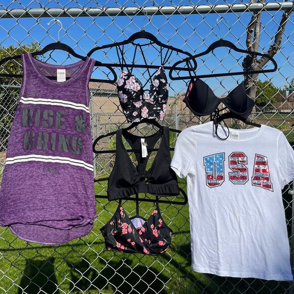 Victoria’s Secret Pink Bras Tops Sexy 6 Piece Bundle Spring/Summer XS/S Bundle - Picture 14 of 14